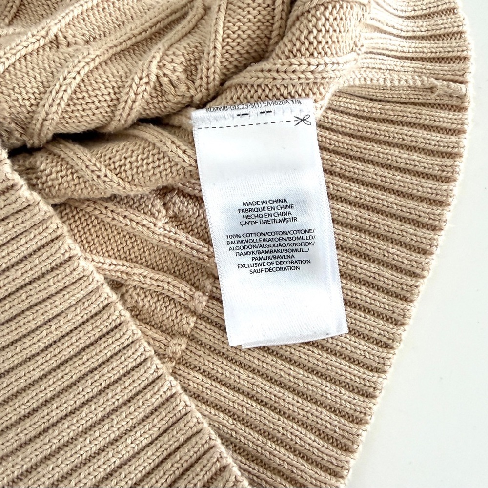Polo Ralph Lauren Cable-Knit Cotton Crewneck Sweater - Picture 12 of 14